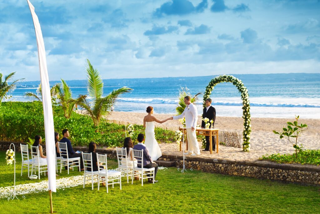 Beach weddings Seminyak Oberoi Bali
