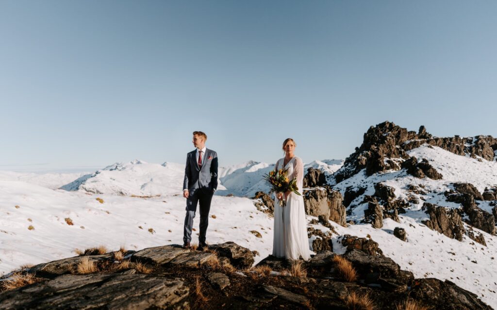 Real-wedding-Katie-and-Ben-New-Zealand-wide-angle-portait