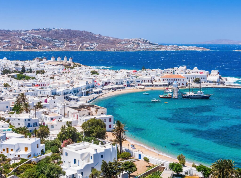 Mykonos Greece for a honeymoon