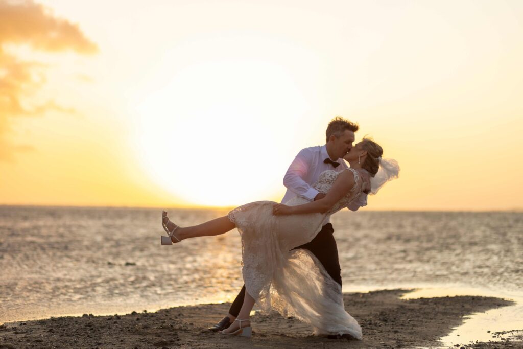 Kylee & Jason at Outrigger Fiji Beach Resort - images by Ocean Studio Fiji - bride and groom - newlyweds portrait at the beach-