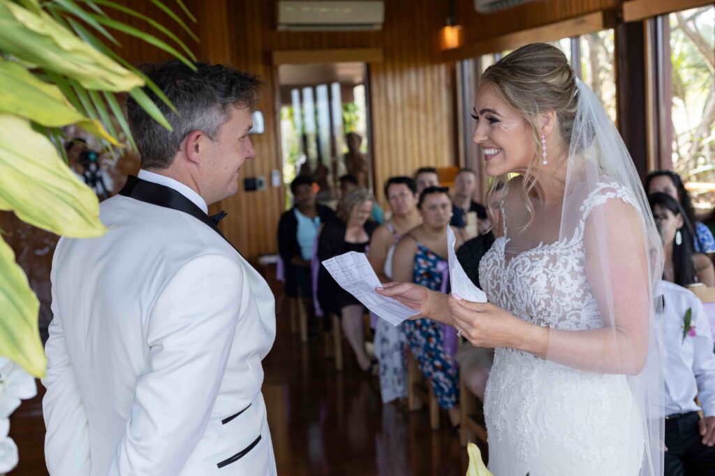 Kylee & Jason at Outrigger Fiji Beach Resort - images by Ocean Studio Fiji - wedding ceremony