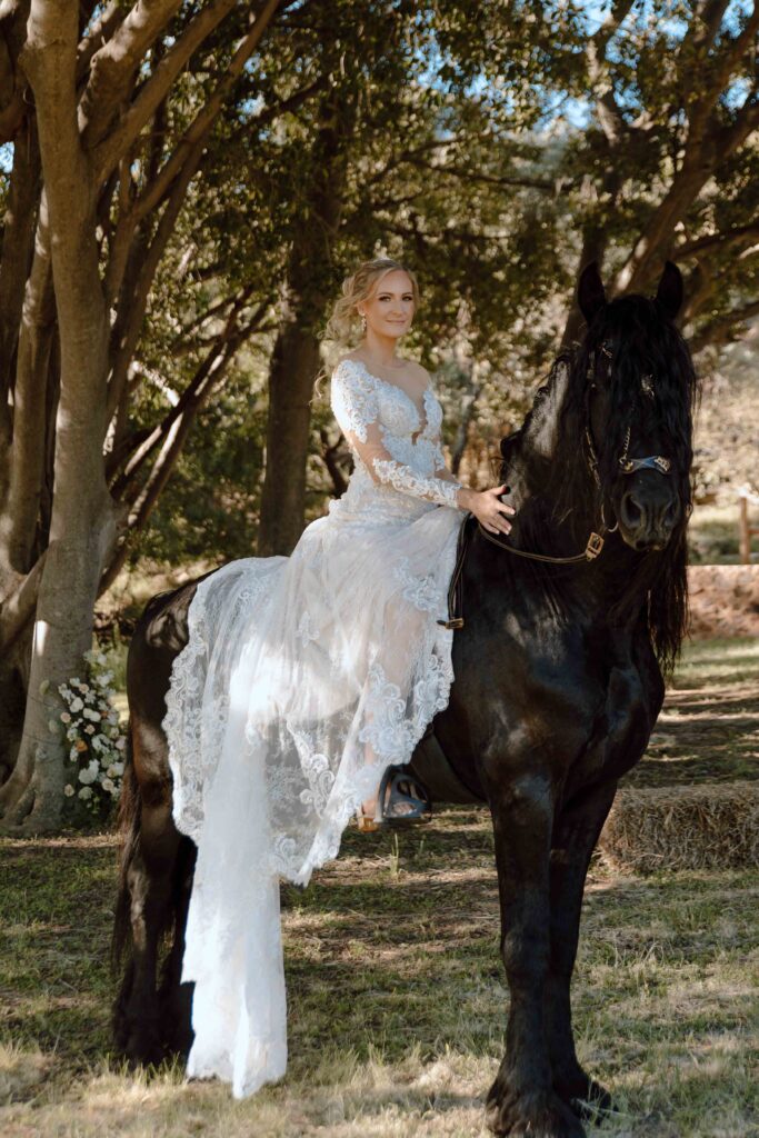 Real Wedding - Paul & Kodie - Van Deventer - Mountainview Game Ranch - Horse (2)
